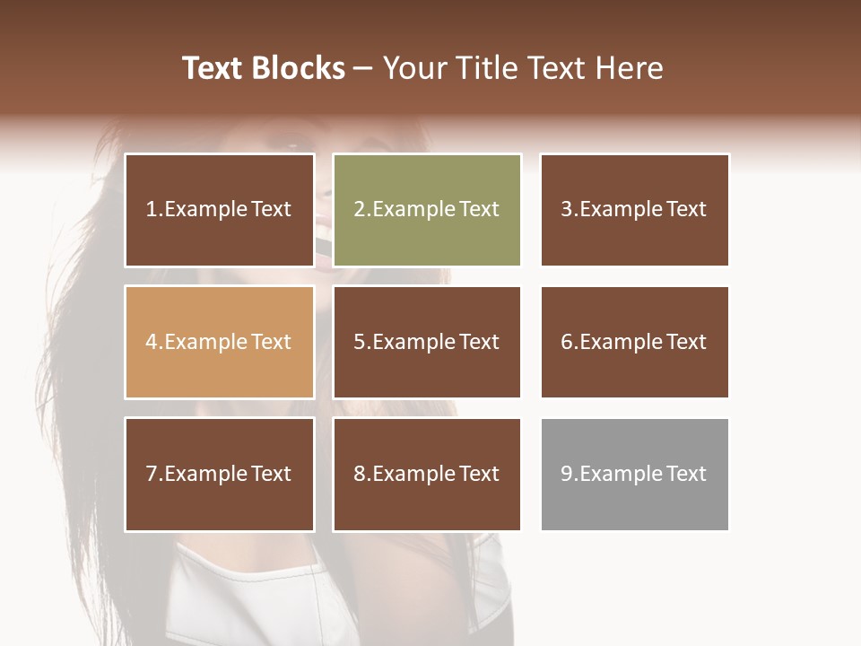 Cosmetics Flirt Lifestyle PowerPoint Template