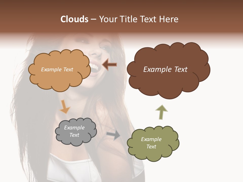 Cosmetics Flirt Lifestyle PowerPoint Template