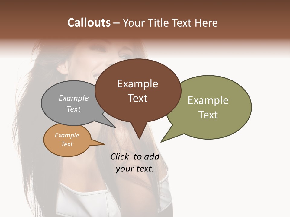 Cosmetics Flirt Lifestyle PowerPoint Template