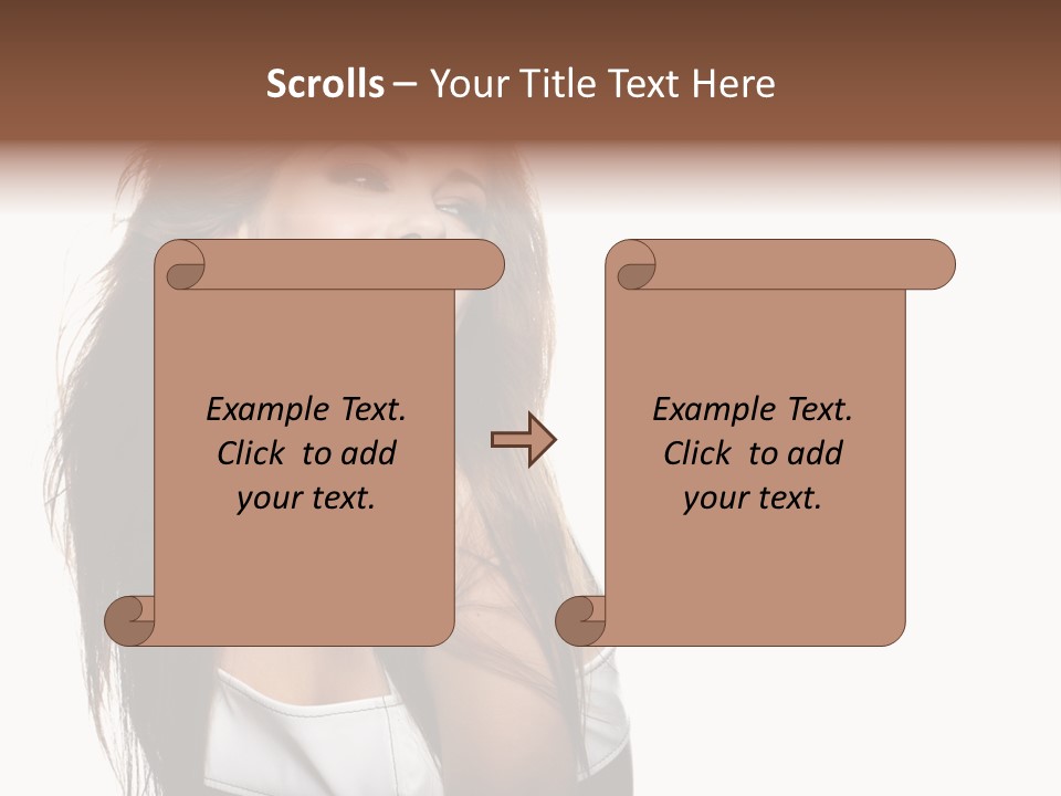 Cosmetics Flirt Lifestyle PowerPoint Template