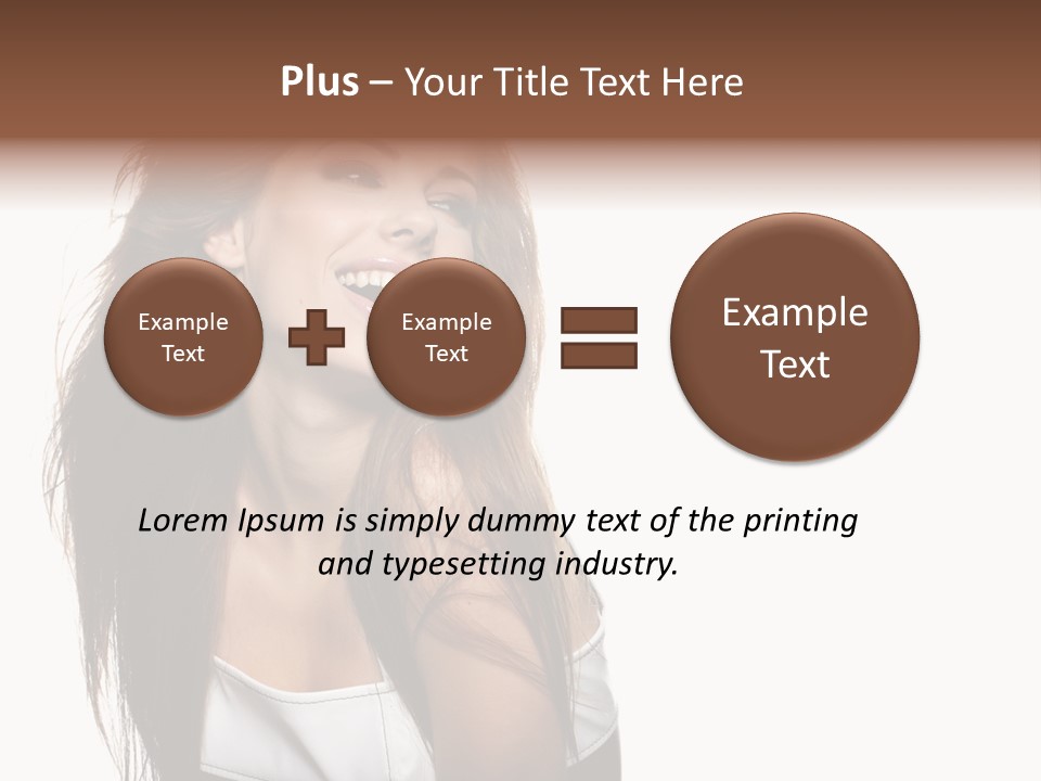 Cosmetics Flirt Lifestyle PowerPoint Template