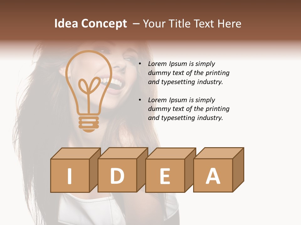 Cosmetics Flirt Lifestyle PowerPoint Template