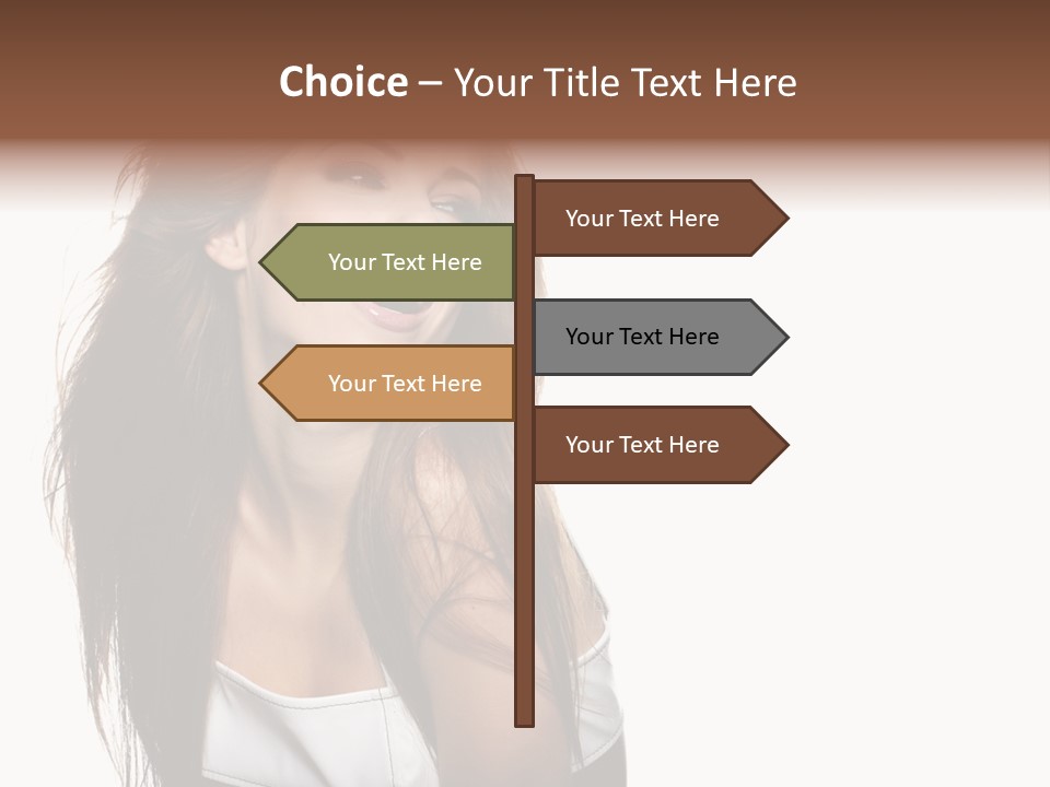Cosmetics Flirt Lifestyle PowerPoint Template