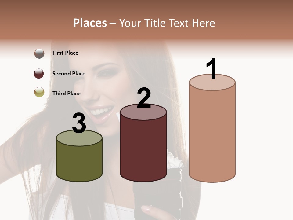 Photography Happy Woman PowerPoint Template