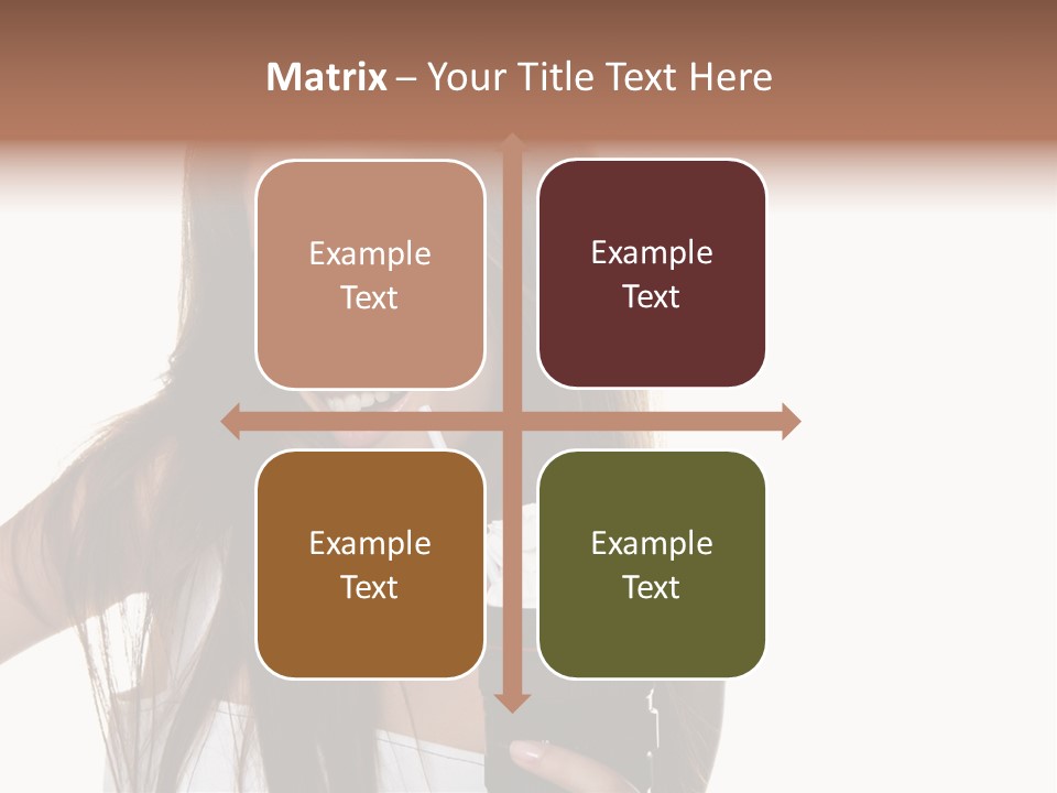 Photography Happy Woman PowerPoint Template