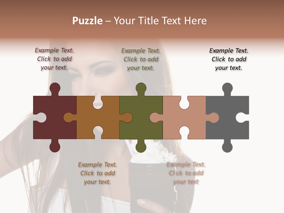 Photography Happy Woman PowerPoint Template