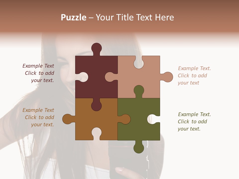 Photography Happy Woman PowerPoint Template