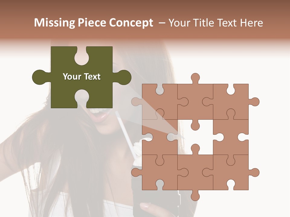 Photography Happy Woman PowerPoint Template