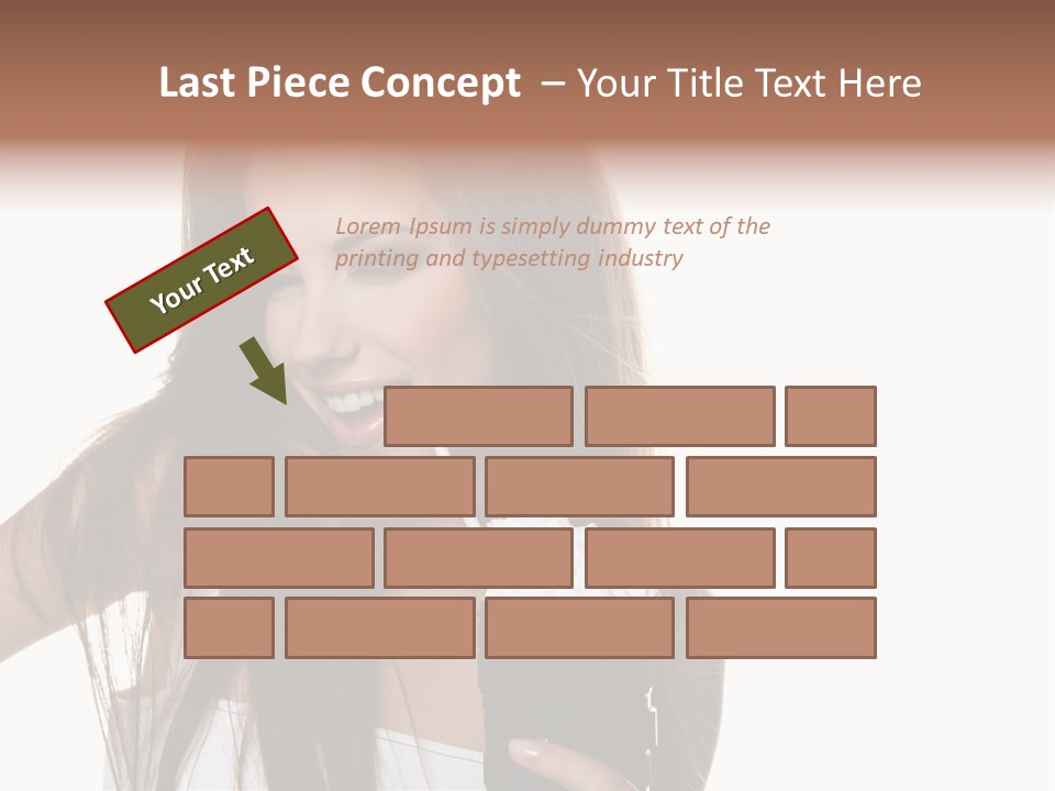 Photography Happy Woman PowerPoint Template