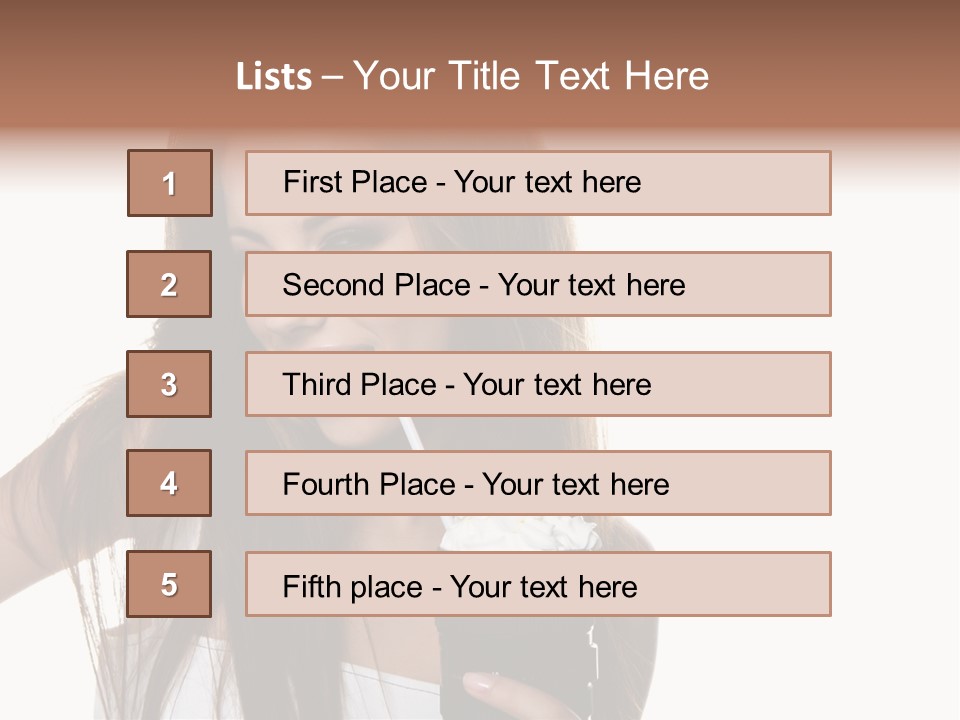 Photography Happy Woman PowerPoint Template