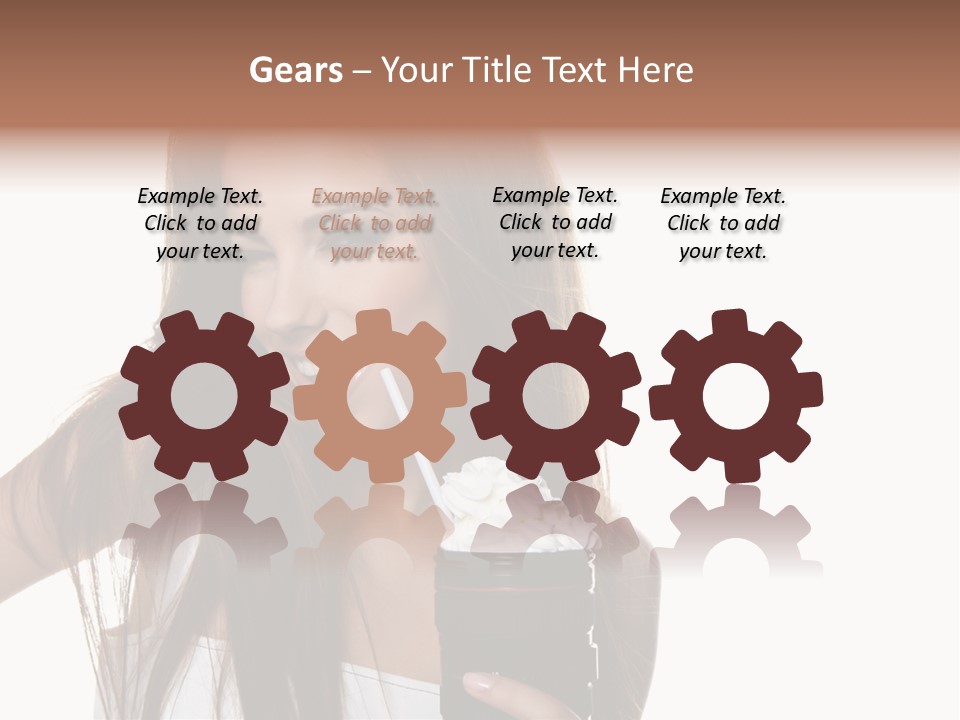 Photography Happy Woman PowerPoint Template