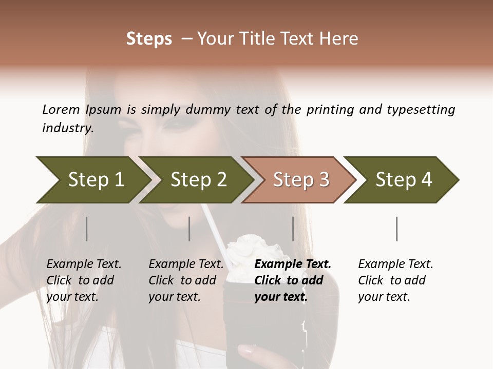 Photography Happy Woman PowerPoint Template