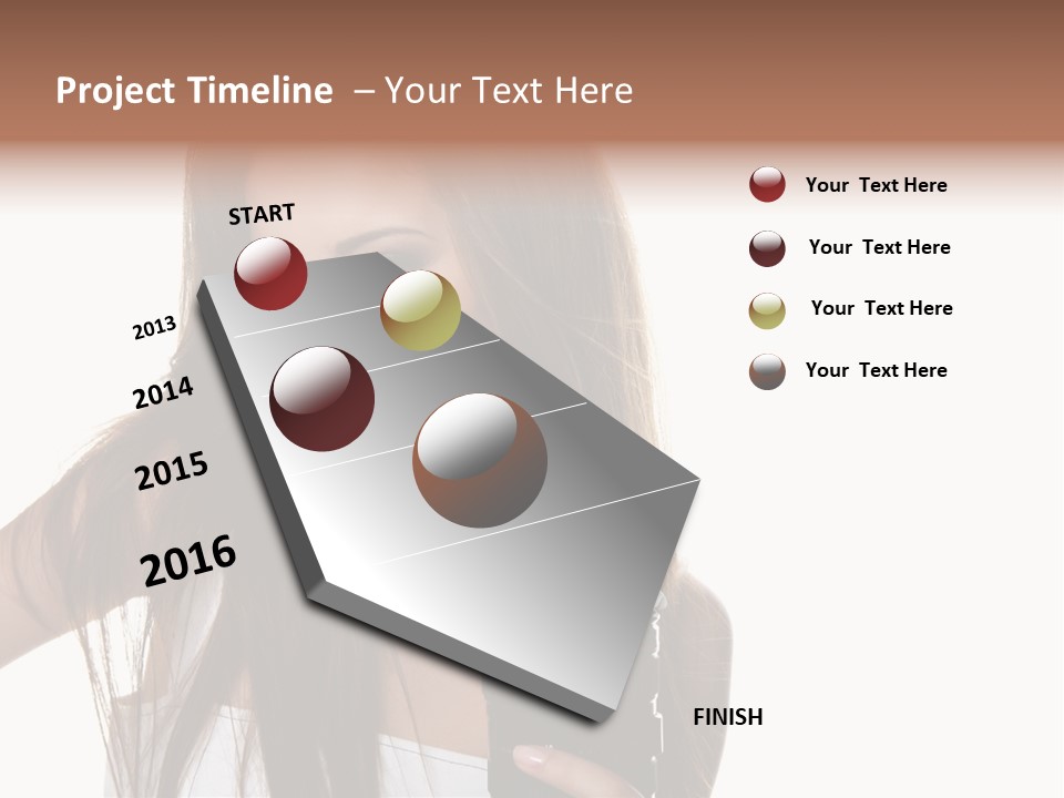 Photography Happy Woman PowerPoint Template