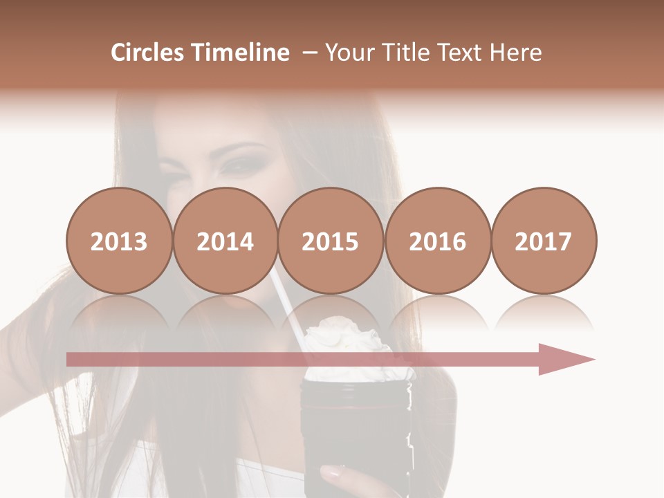 Photography Happy Woman PowerPoint Template