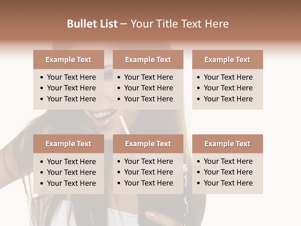 Photography Happy Woman PowerPoint Template