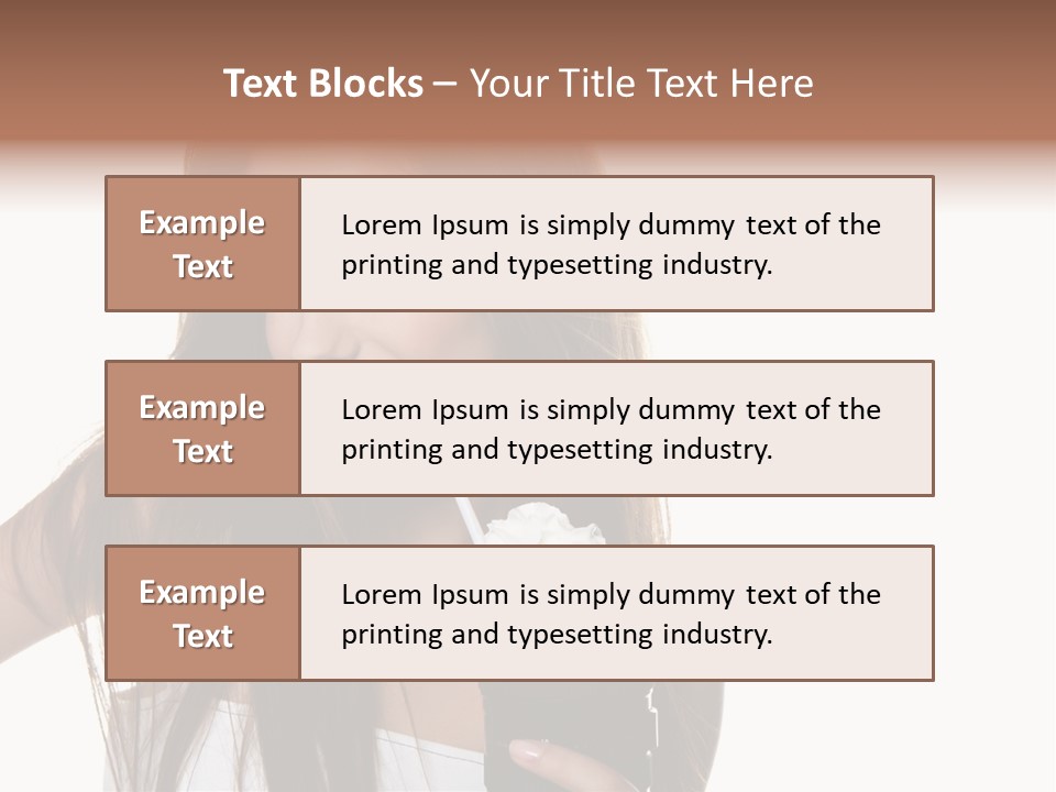 Photography Happy Woman PowerPoint Template