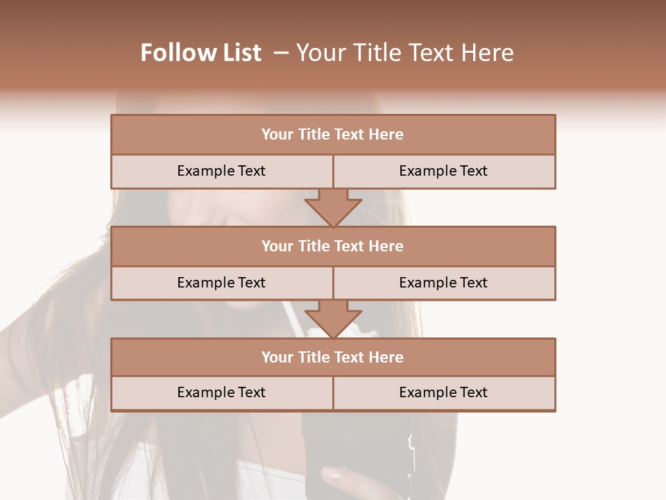 Photography Happy Woman PowerPoint Template