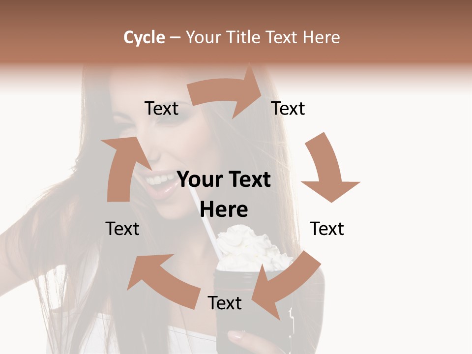 Photography Happy Woman PowerPoint Template