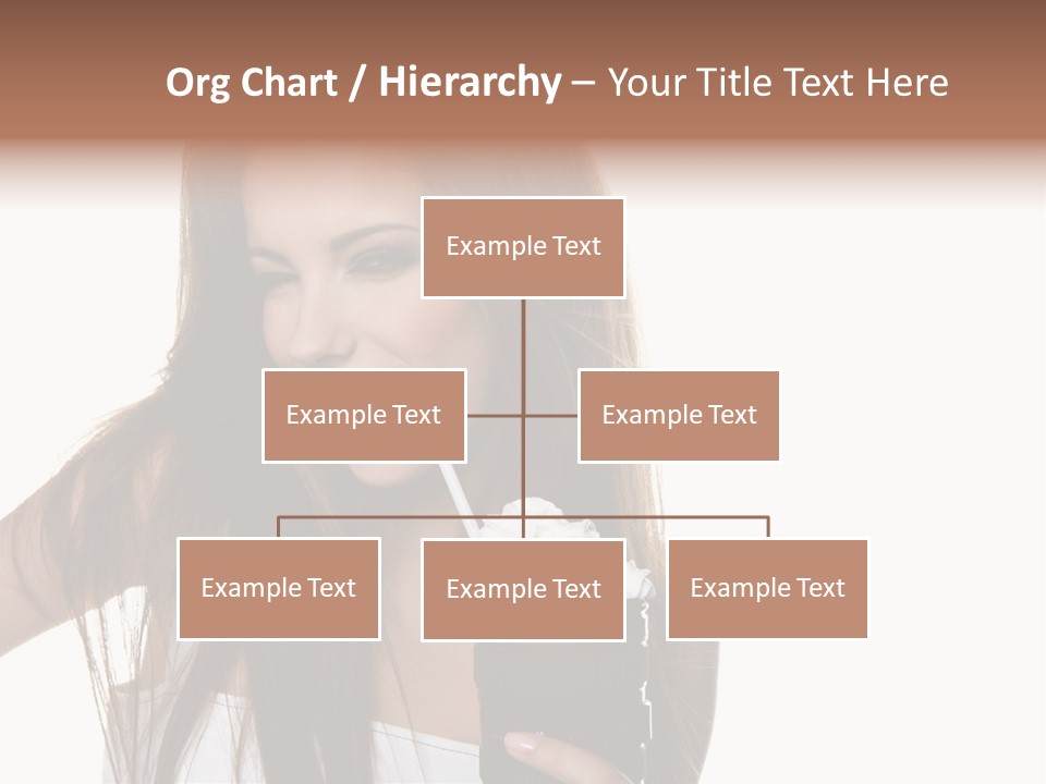 Photography Happy Woman PowerPoint Template