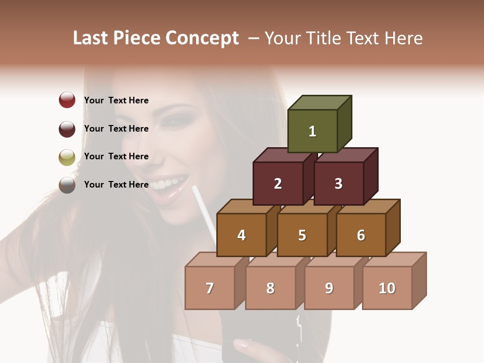 Photography Happy Woman PowerPoint Template