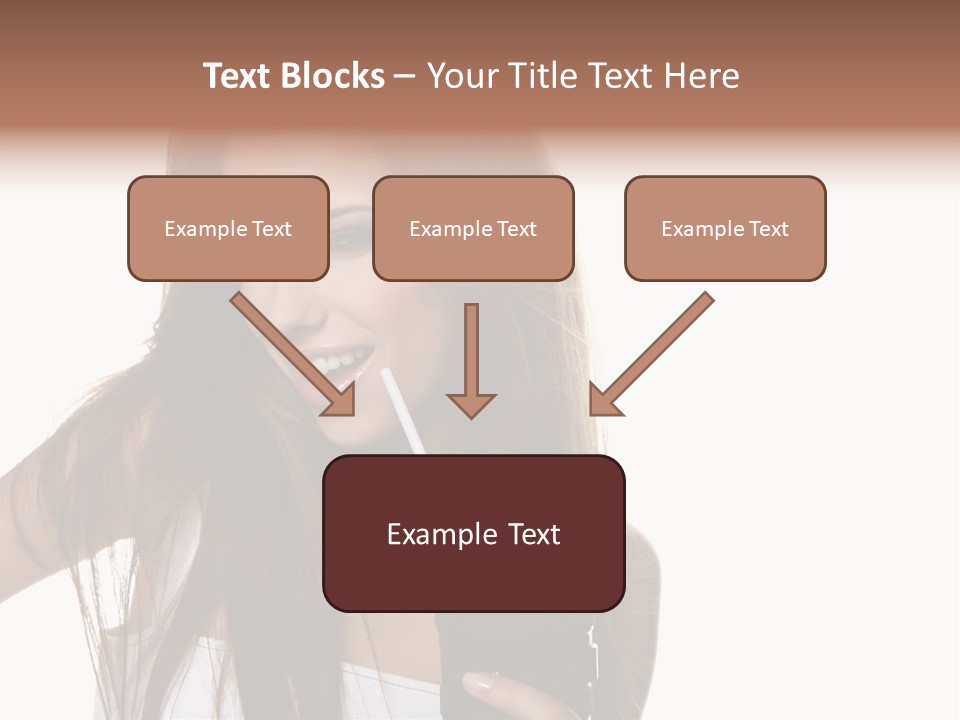 Photography Happy Woman PowerPoint Template