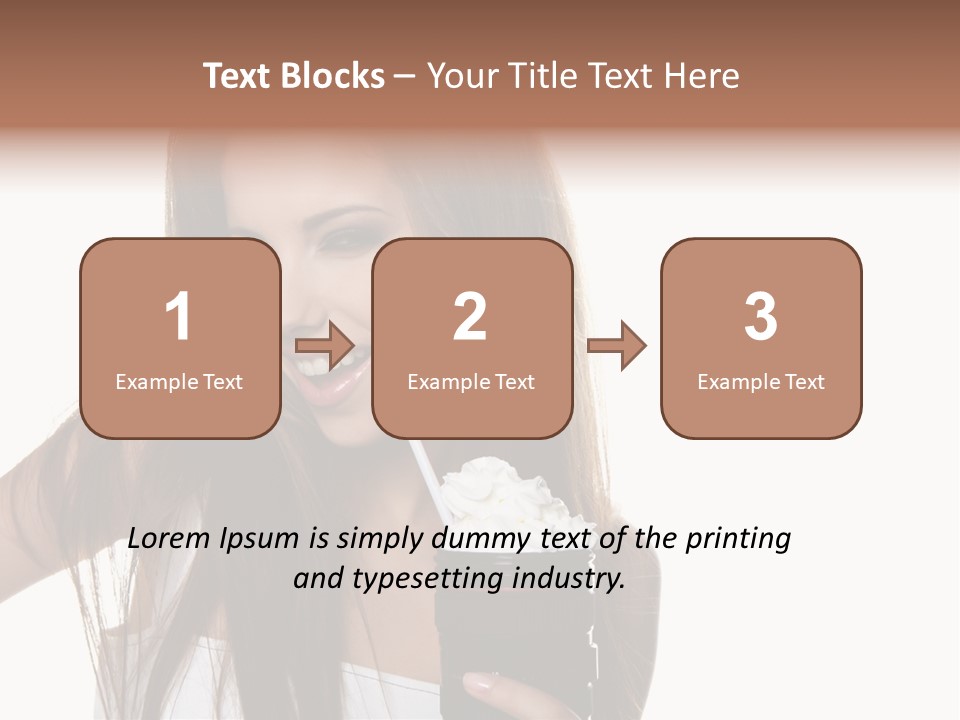 Photography Happy Woman PowerPoint Template