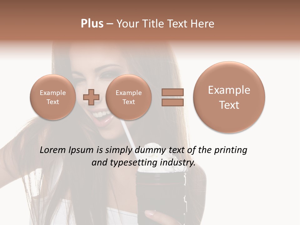 Photography Happy Woman PowerPoint Template