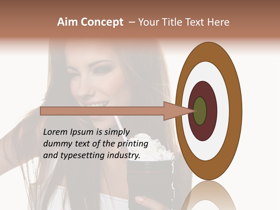 Photography Happy Woman PowerPoint Template