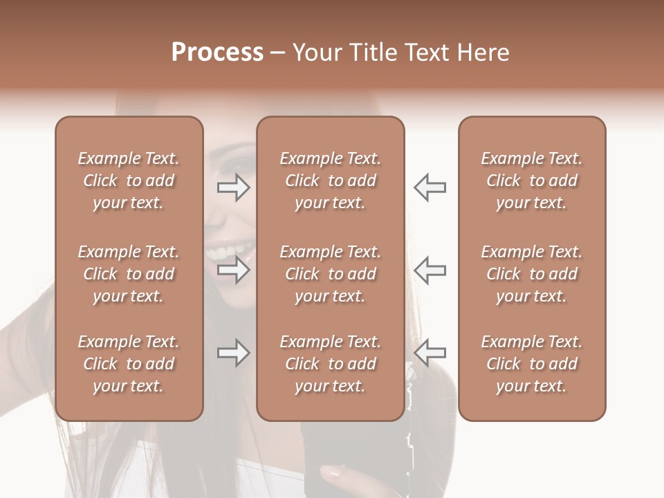 Photography Happy Woman PowerPoint Template