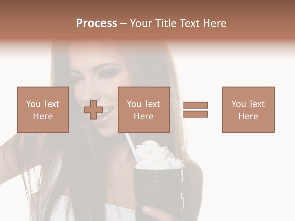 Photography Happy Woman PowerPoint Template