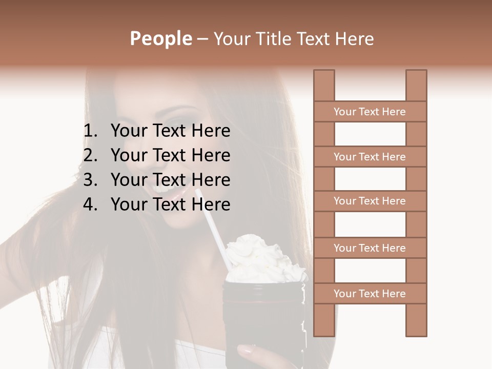 Photography Happy Woman PowerPoint Template