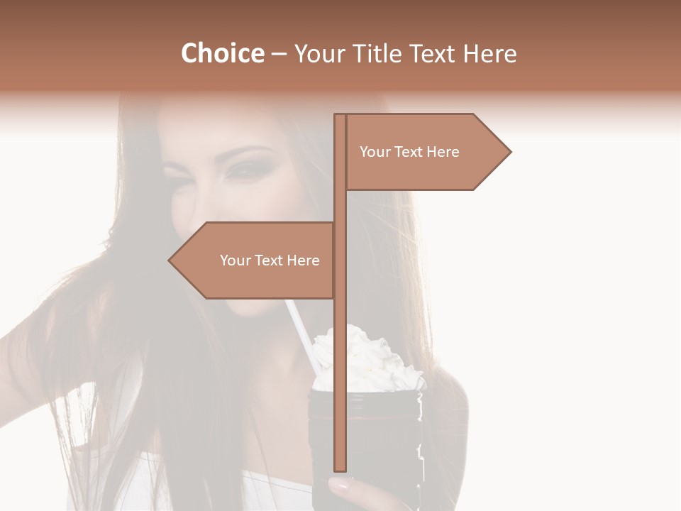 Photography Happy Woman PowerPoint Template