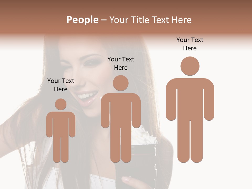 Photography Happy Woman PowerPoint Template