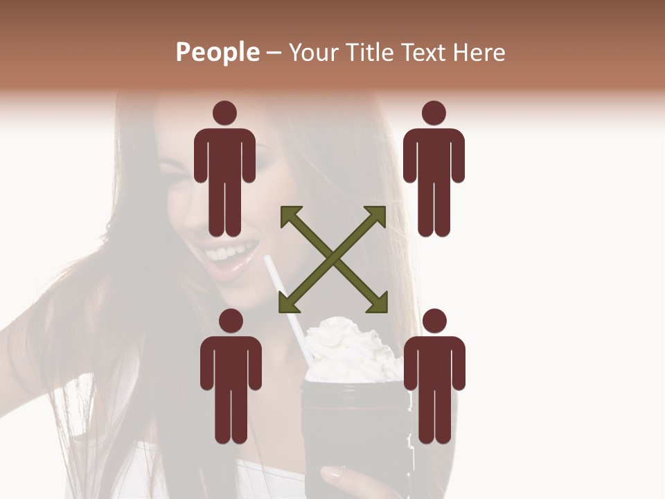 Photography Happy Woman PowerPoint Template