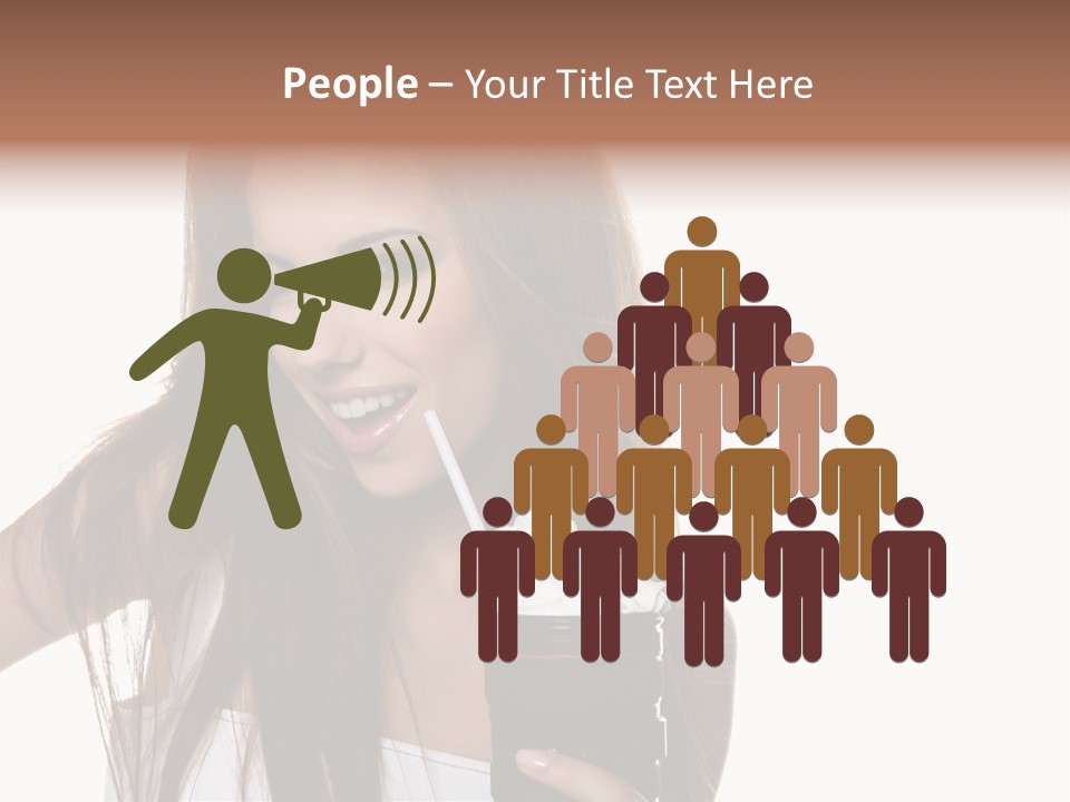 Photography Happy Woman PowerPoint Template