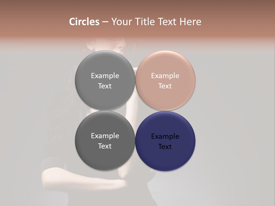 Eyeglasses Fashion Pose PowerPoint Template