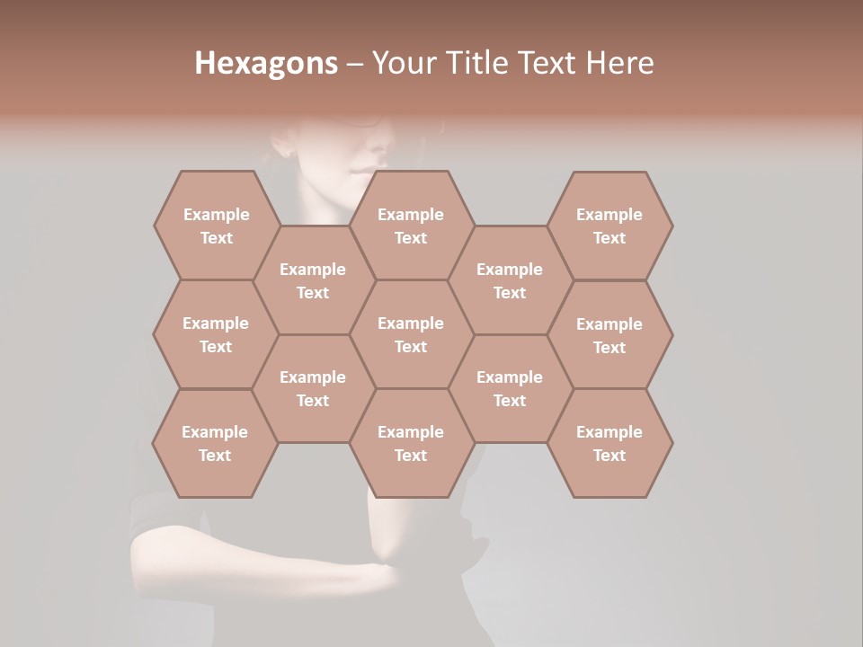 Eyeglasses Fashion Pose PowerPoint Template