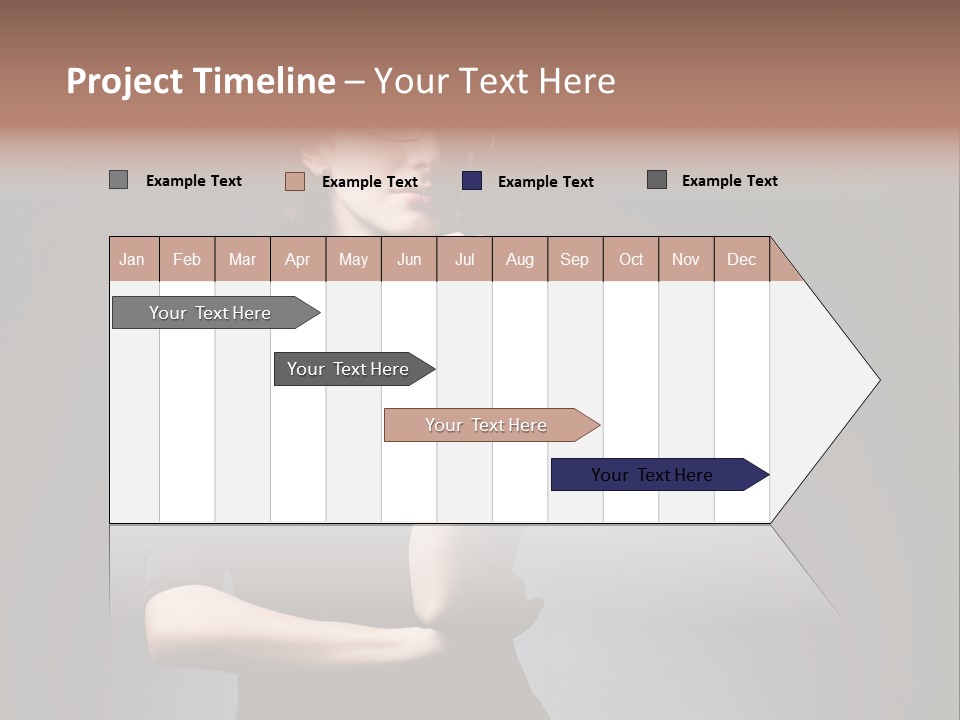 Eyeglasses Fashion Pose PowerPoint Template