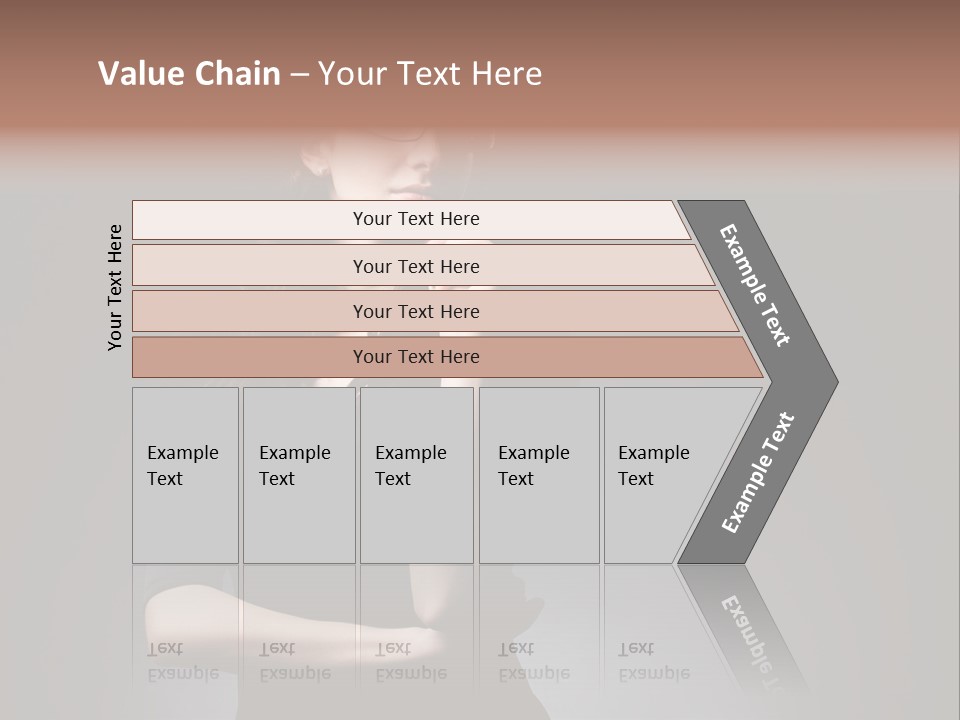 Eyeglasses Fashion Pose PowerPoint Template