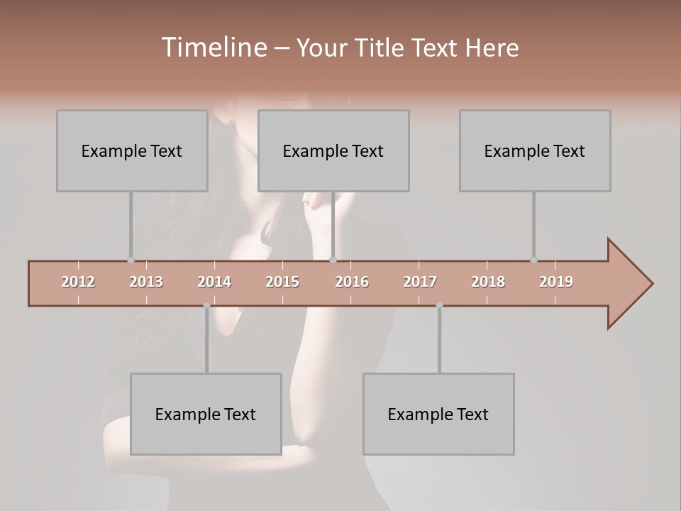 Eyeglasses Fashion Pose PowerPoint Template