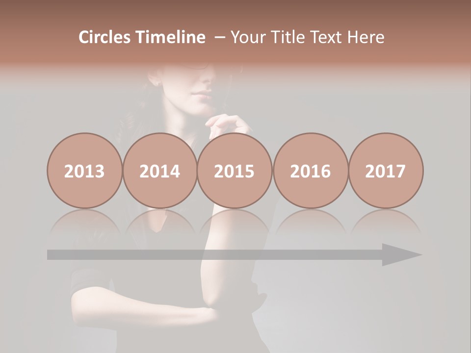 Eyeglasses Fashion Pose PowerPoint Template