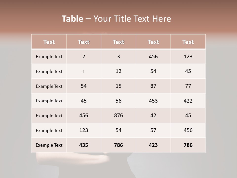 Eyeglasses Fashion Pose PowerPoint Template