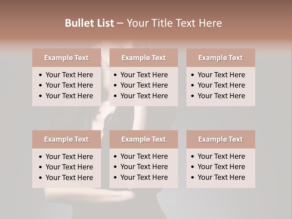 Eyeglasses Fashion Pose PowerPoint Template