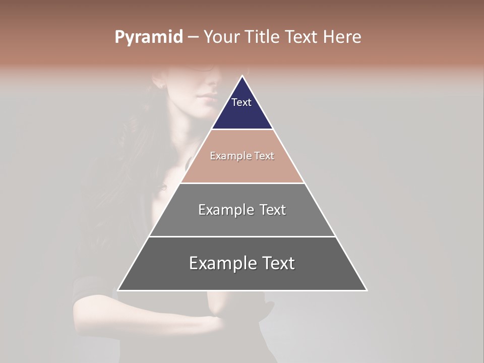 Eyeglasses Fashion Pose PowerPoint Template