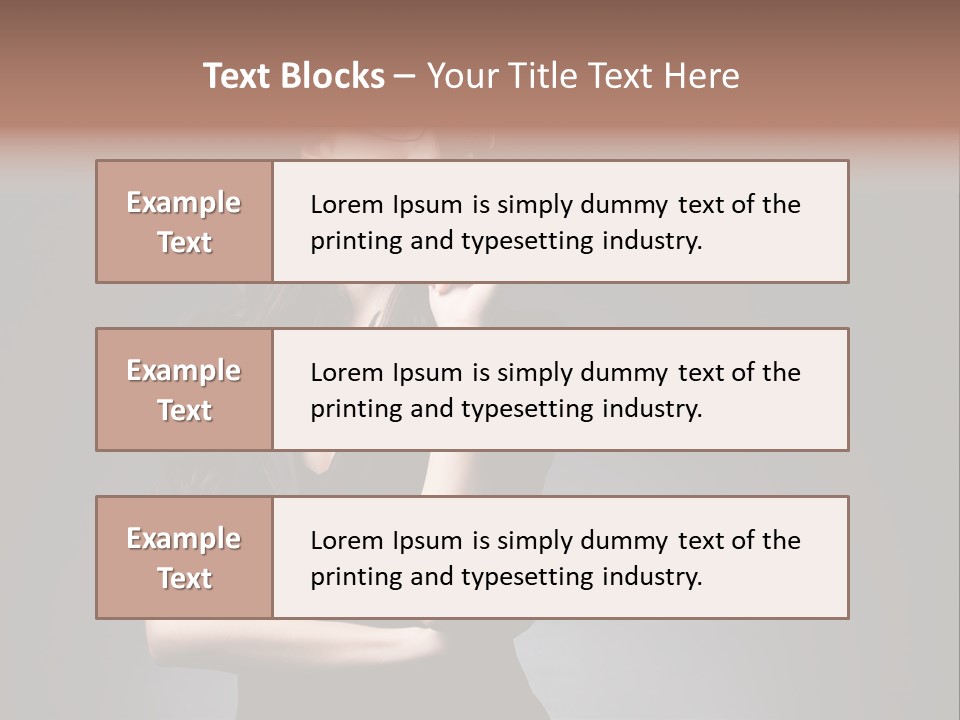 Eyeglasses Fashion Pose PowerPoint Template