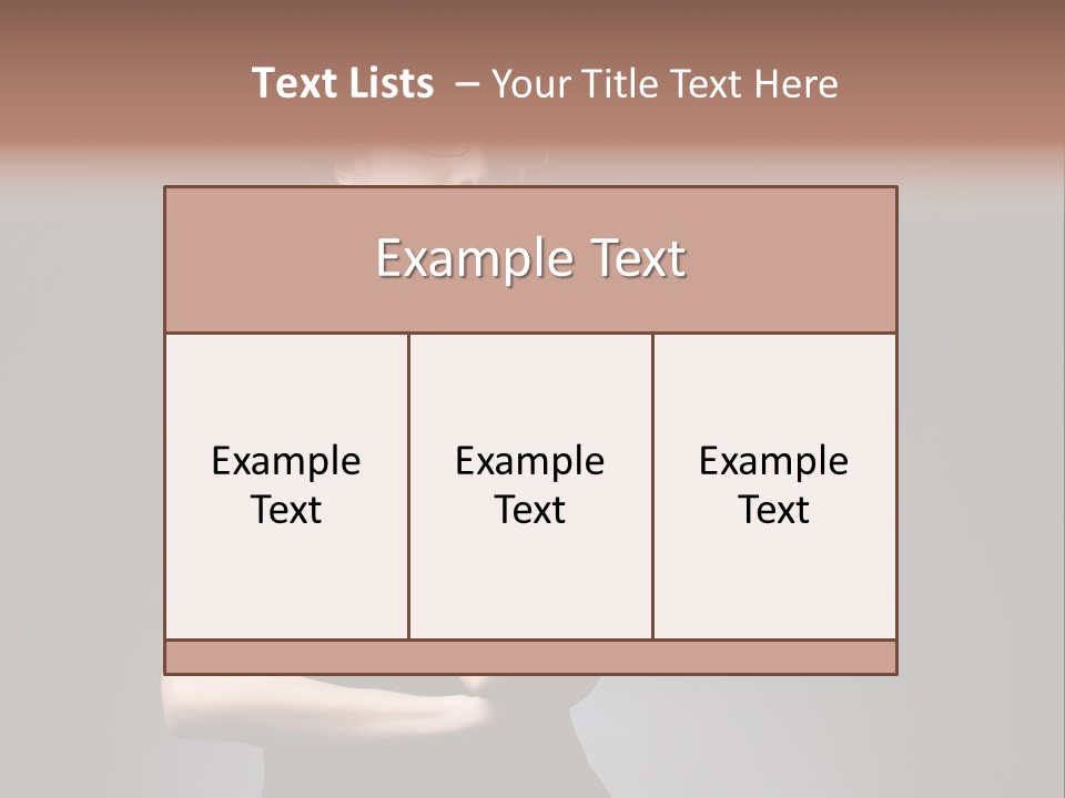 Eyeglasses Fashion Pose PowerPoint Template