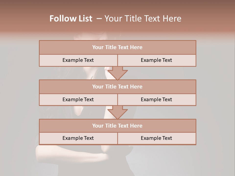 Eyeglasses Fashion Pose PowerPoint Template