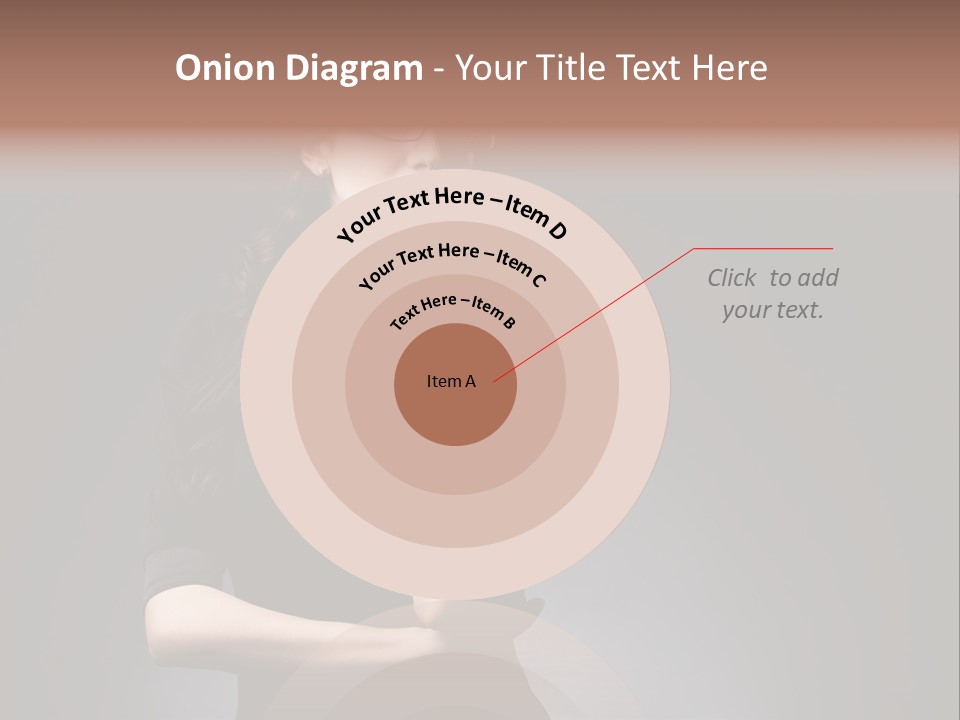 Eyeglasses Fashion Pose PowerPoint Template