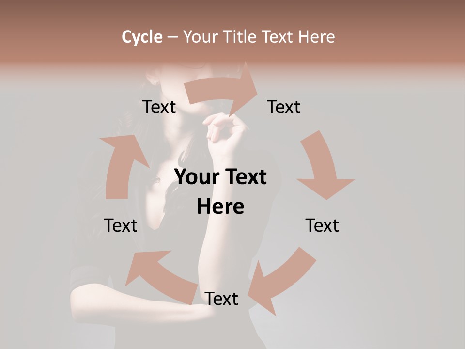 Eyeglasses Fashion Pose PowerPoint Template