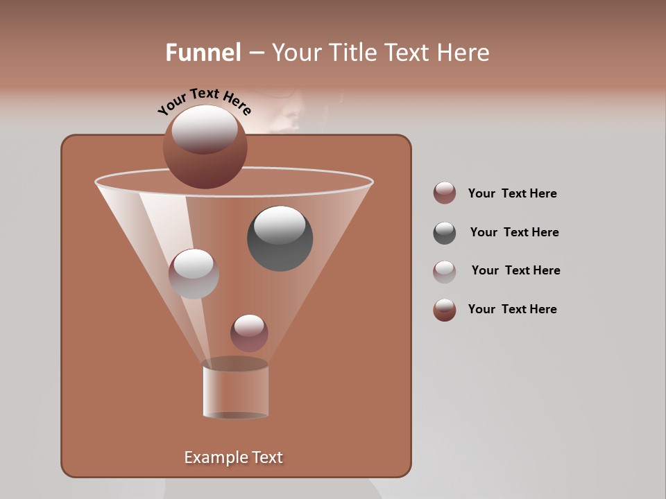 Eyeglasses Fashion Pose PowerPoint Template